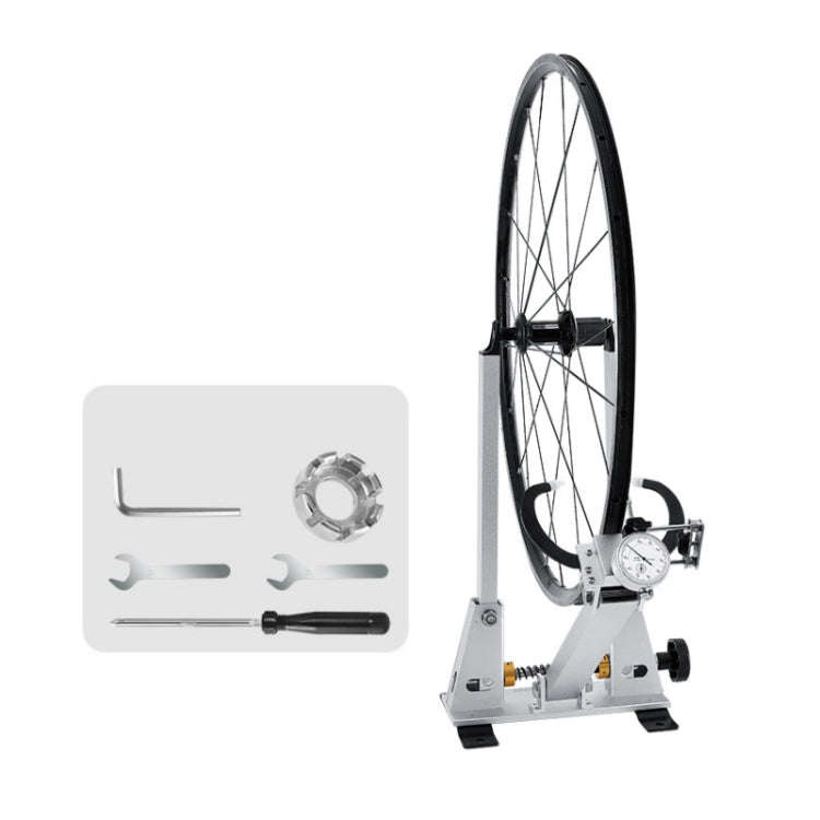 WEST BIKING Bicycle Wheel Correction and Adjustment Station(Silver)