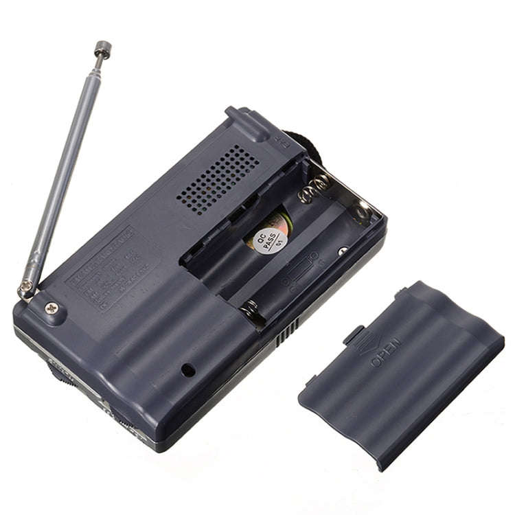 INDIN BC-R21 AM/FM Portable Radio Old Man Morning Practice Player(Silver Gray)