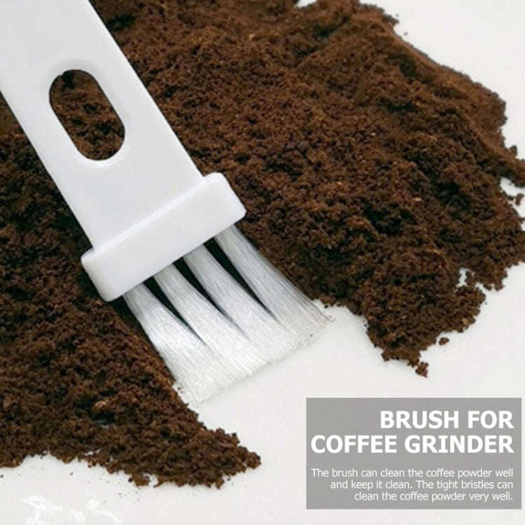 20 PCS Coffee Bean Grinder Spoon Grinder Cleaning Brush With Scale(Black Handle Black Hair)