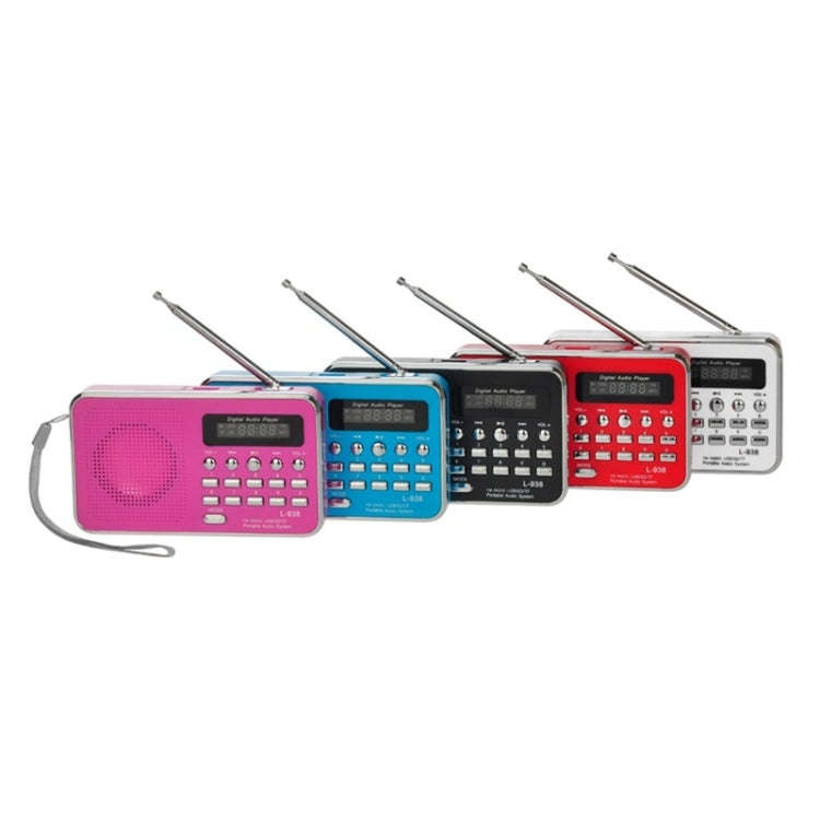 L-938  MP3 Audio Player FM Radio Support  SD MMC Card AUX-IN Earphone-out(Black)