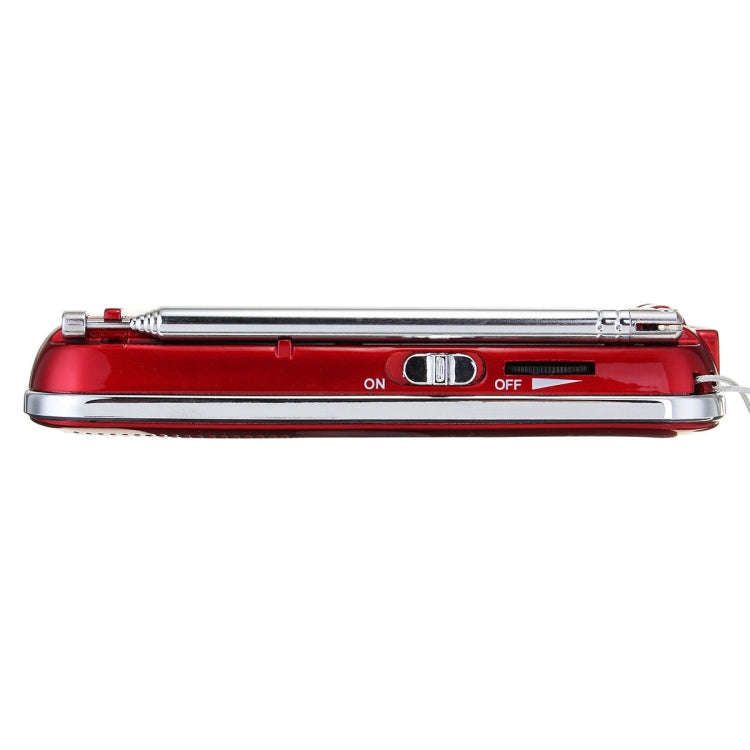 L-218AM  MP3 Radio Speaker Player Support TF Card USB with LED Flashlight Function(Gold)