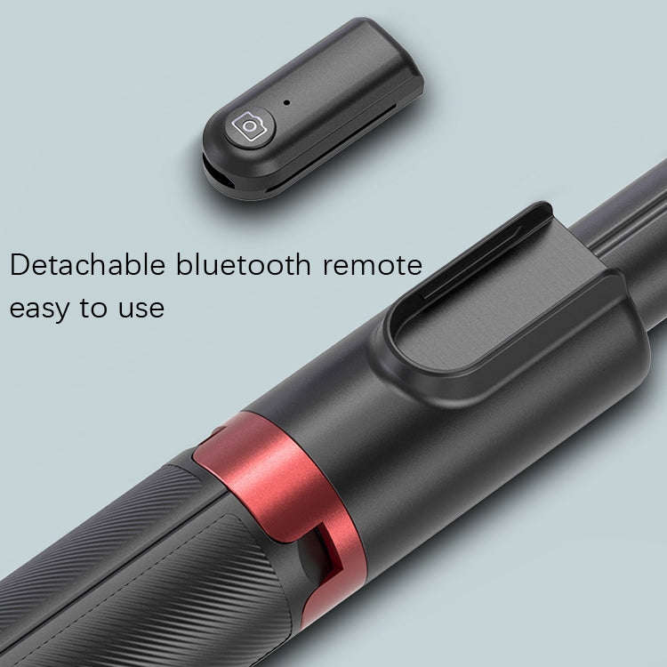 Desktop Multi-Function Live 1.3m Tripod Portable Integrated Bluetooth Selfie Rod(Black)