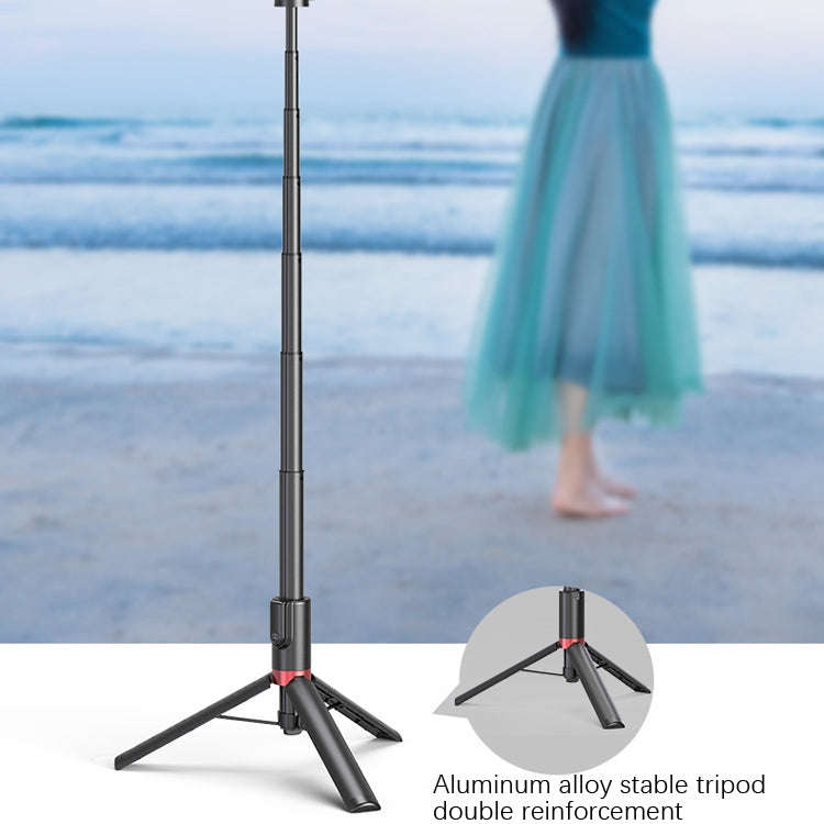Desktop Multi-Function Live 1.3m Tripod Portable Integrated Bluetooth Selfie Rod(Black)