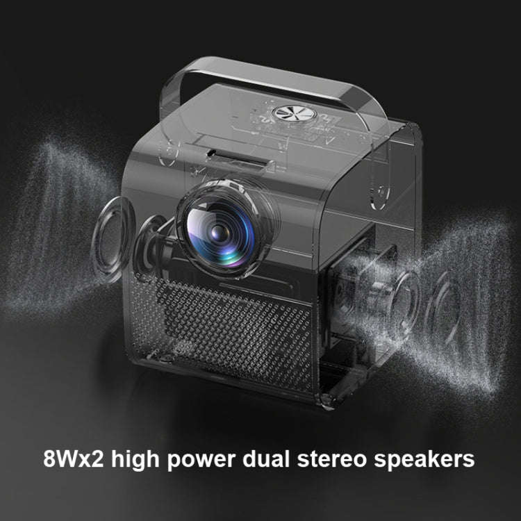 Q3 4K Mobile Phone Projector Home Office Integrated Projector,EU Plug,Version: Same Screen Version