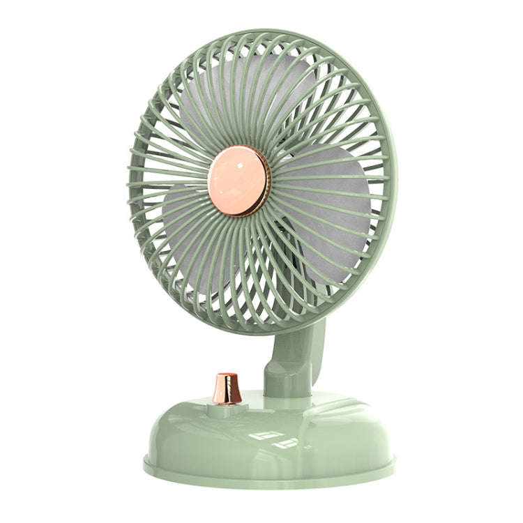 F10 Portable Quiet Desktop Retro Moving Head USB Fan(Bean Green)