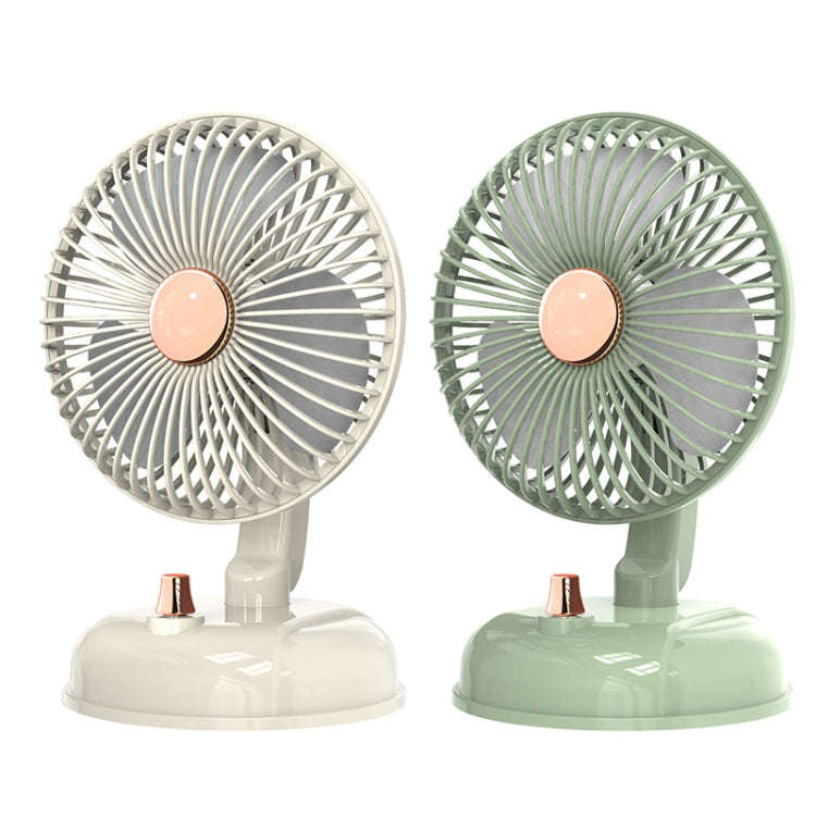 F10 Portable Quiet Desktop Retro Moving Head USB Fan(Bean Green)