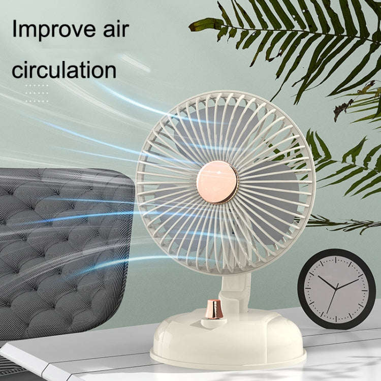 F10 Portable Quiet Desktop Retro Moving Head USB Fan(Bean Green)