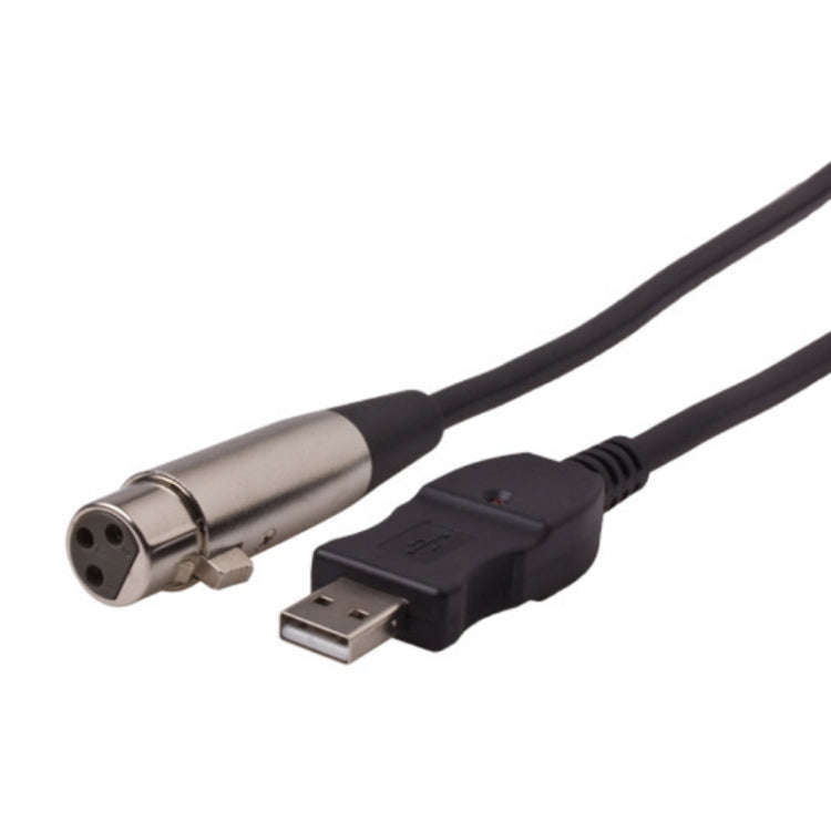 3m Microphone Connection Computer Cable USB To XLR(Black)