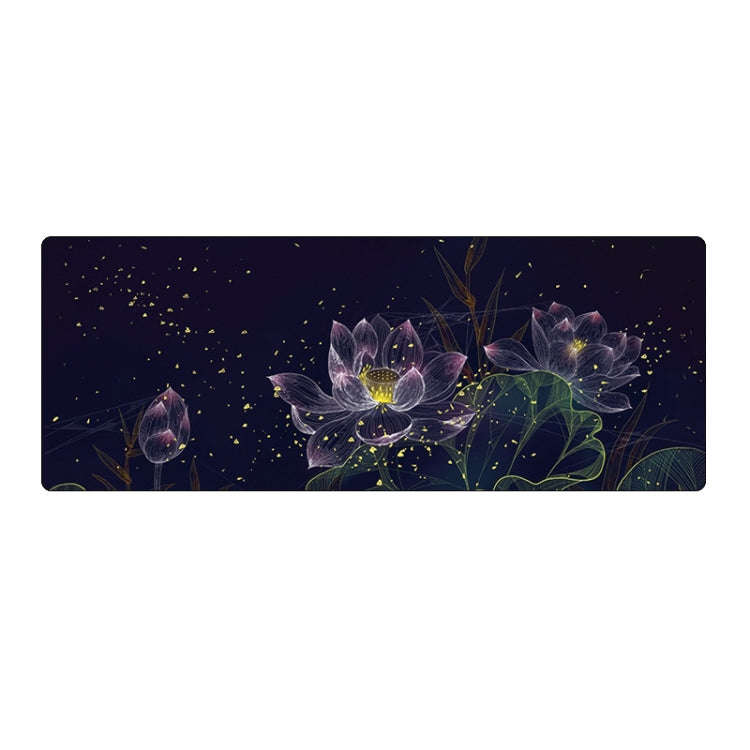 400x900x1.5mm Unlocked Large Desk Mouse Pad(2 Lotus)