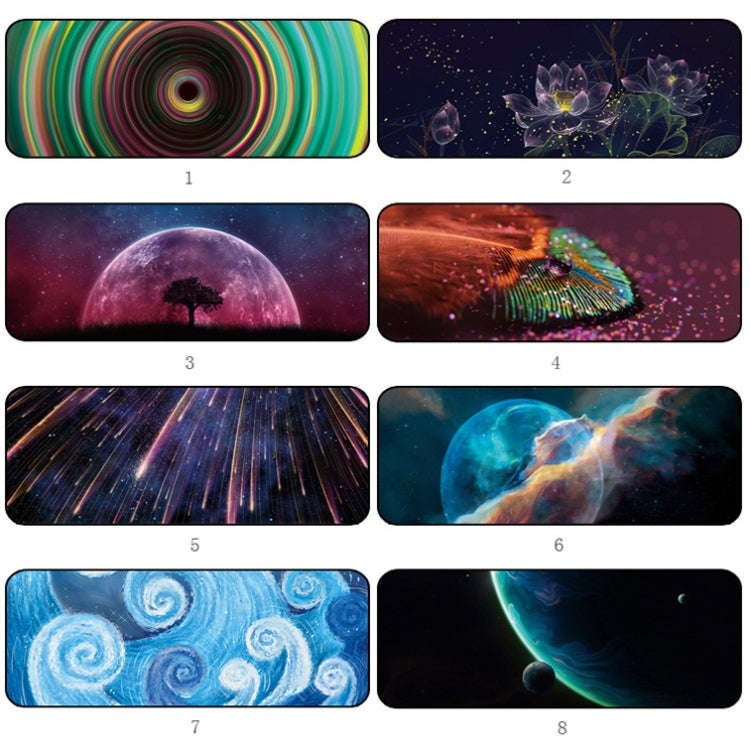 400x900x2mm Locked Large Desk Mouse Pad(3 Galaxy Tree)