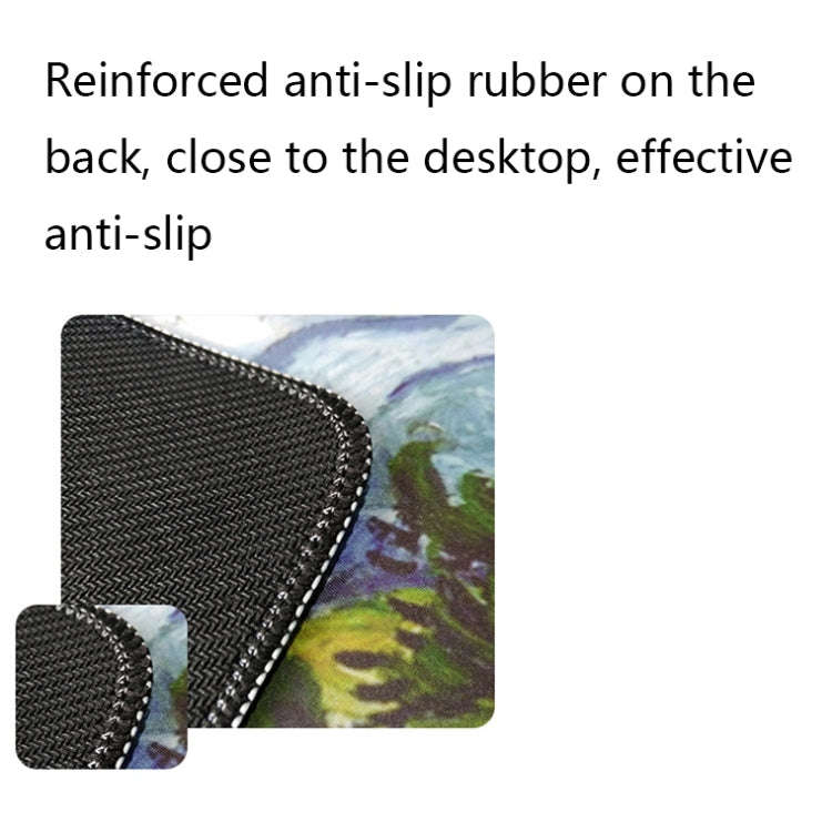 400x900x1.5mm Unlocked Am002 Large Oil Painting Desk Rubber Mouse Pad(Iris)