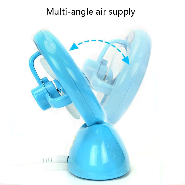Mini USB Rechargeable Spray Fan Student Dormitory Office Desktop Mute Fan(Glossy Watermelon Red)
