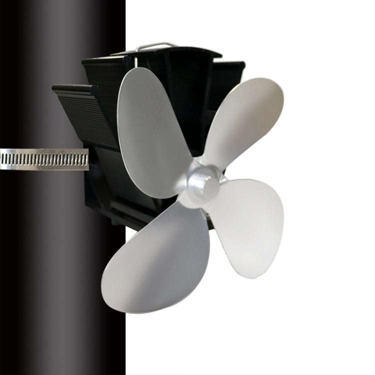 YL603 Thermodynamic Magnetless Wall Mounted Fireplace Fan(Silver)