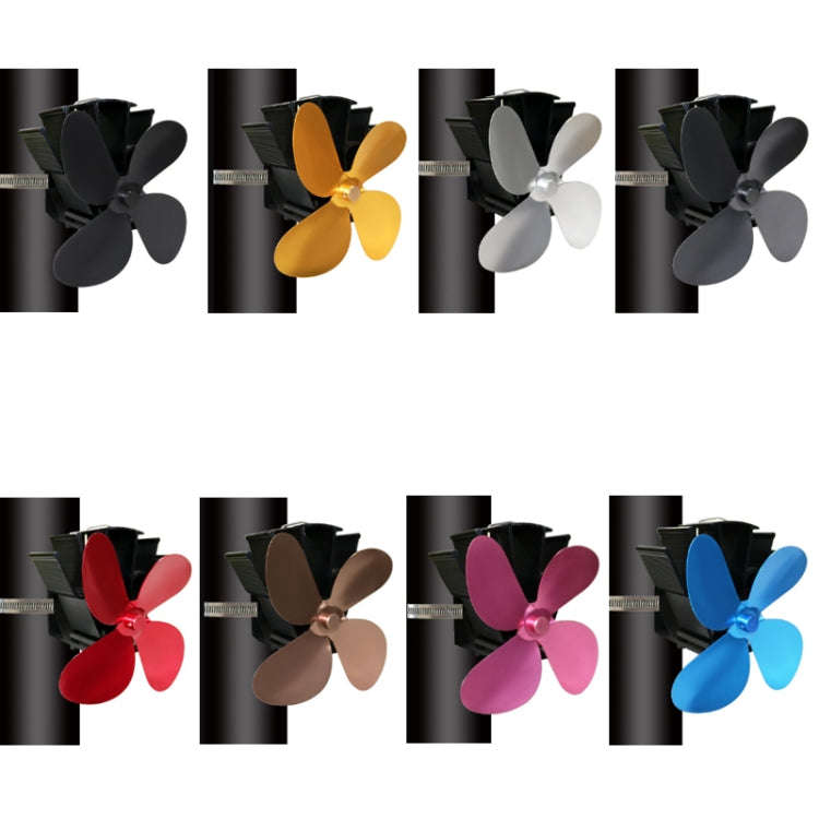 YL603 Thermodynamic Magnetless Wall Mounted Fireplace Fan(Blue)
