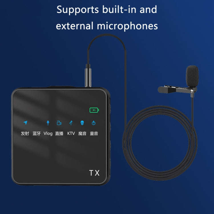 Outdoor Short Video Shooting Noise Reduction Radio Lavalier Microphone With Bluetooth
