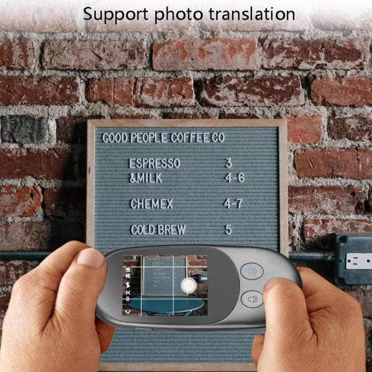 Travel Simultaneous Translator Scanning Recording Intelligent Voice Translator(Black)