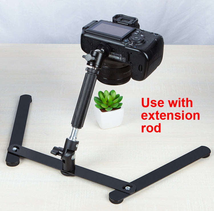 360 Degree Adjustable Metal Overhead Base Desktop Phone Holder,Style: Base+PTZ+Rotatable Phone Clip