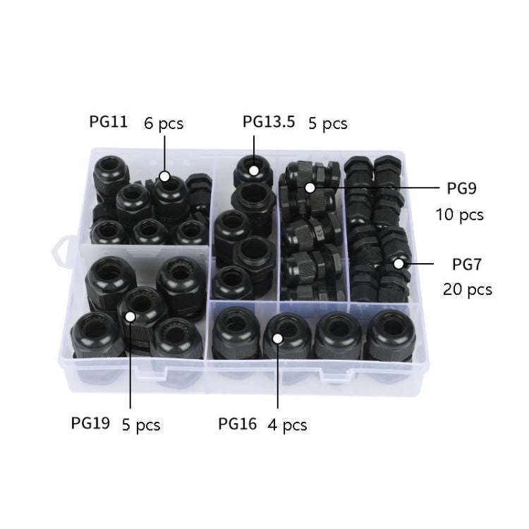 50 PCS / Box Cable Waterproof Sealed Fixed Joint(Environmentally Friendly Flame Retardant)
