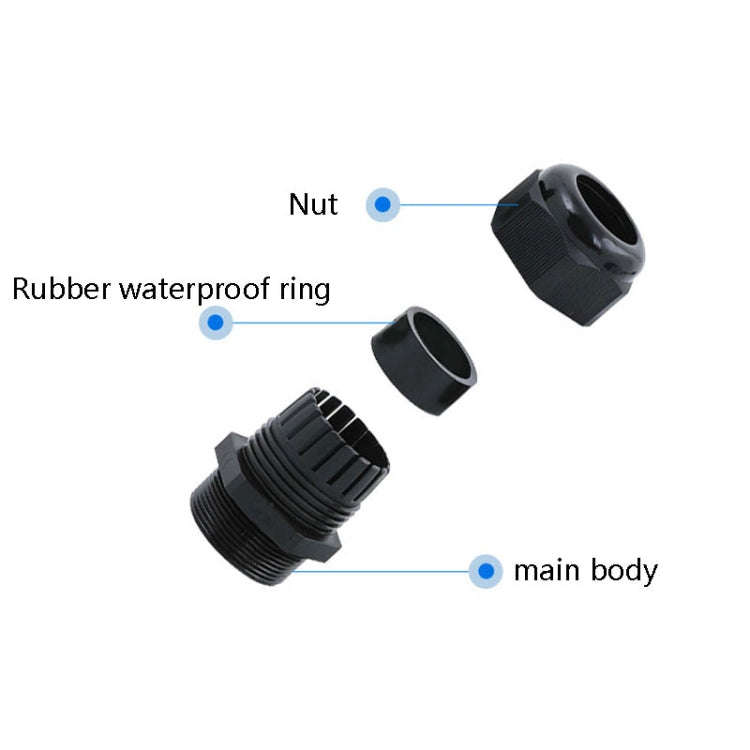 50 PCS / Box Cable Waterproof Sealed Fixed Joint(Environmentally Friendly Flame Retardant)
