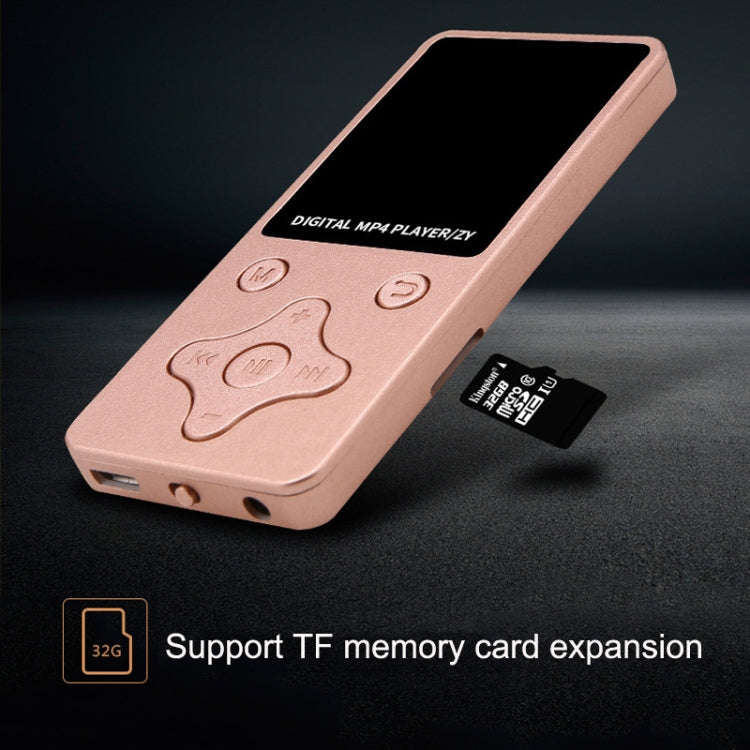 T68 Card Lossless Sound Quality Ultra-thin HD Video MP4 Player(White)