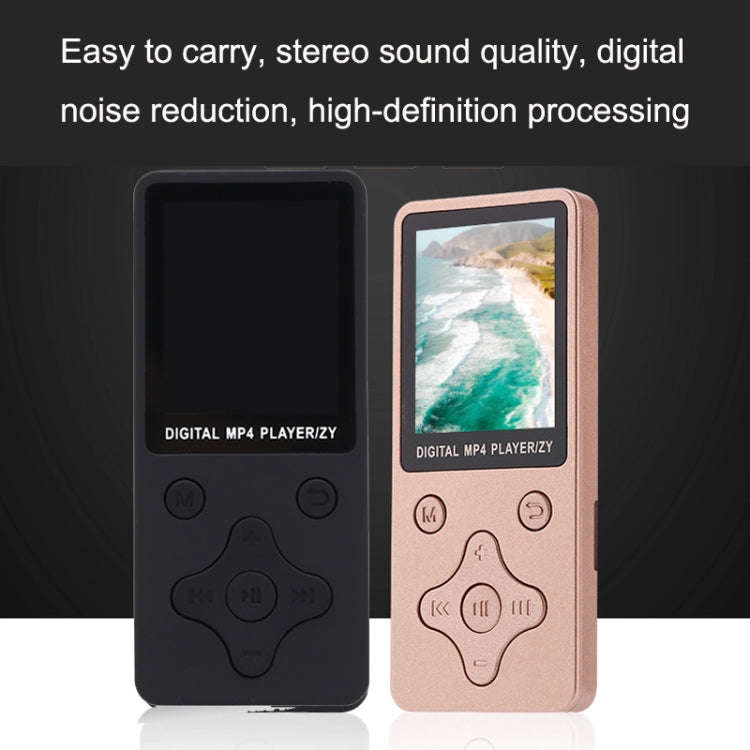 T68 Card Lossless Sound Quality Ultra-thin HD Video MP4 Player(Blue)