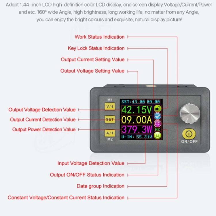 DPS5020 50V/20A CNC DC Adjustable Voltage Regulated Power Buck Module
