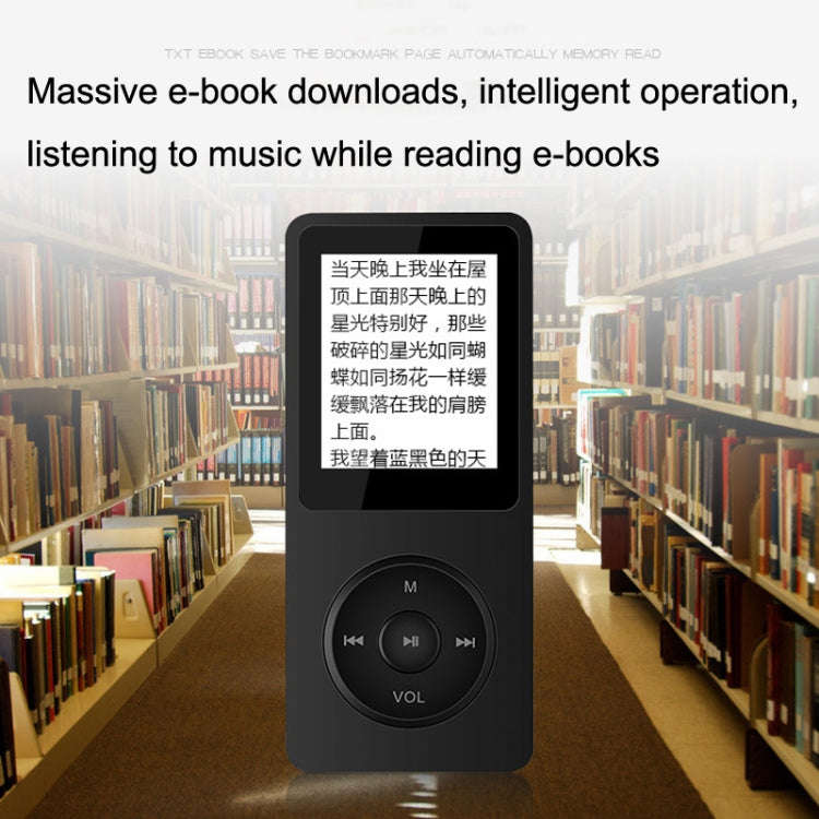 Card Ultra-thin Lossless MP4 Player With Screen(Black)