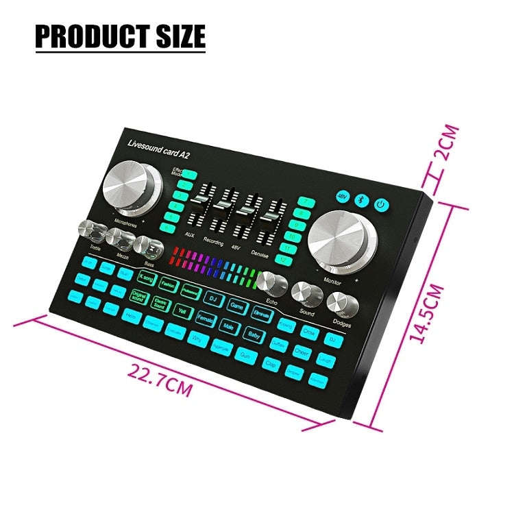 A2 Sound Card Mobile Computer Universal Live K Song Recording Equipment