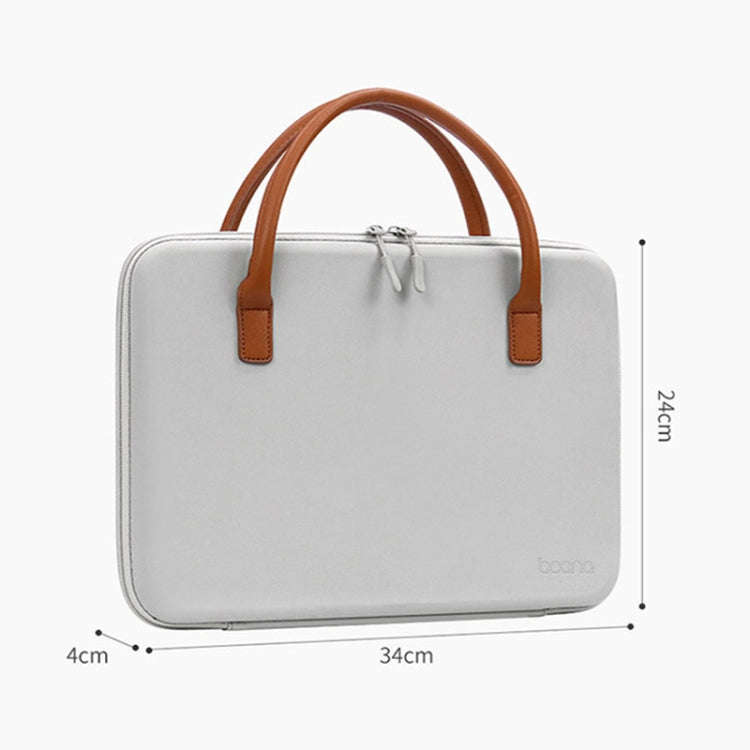 Baona BN-F020 Multifunctional Waterproof Wear-resistant Computer Bag, Specification: Leather (Gray)