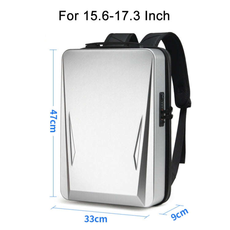 Men PC Hard Shell Gaming Computer Backpack For 15.6-17.3 Inch(Black)