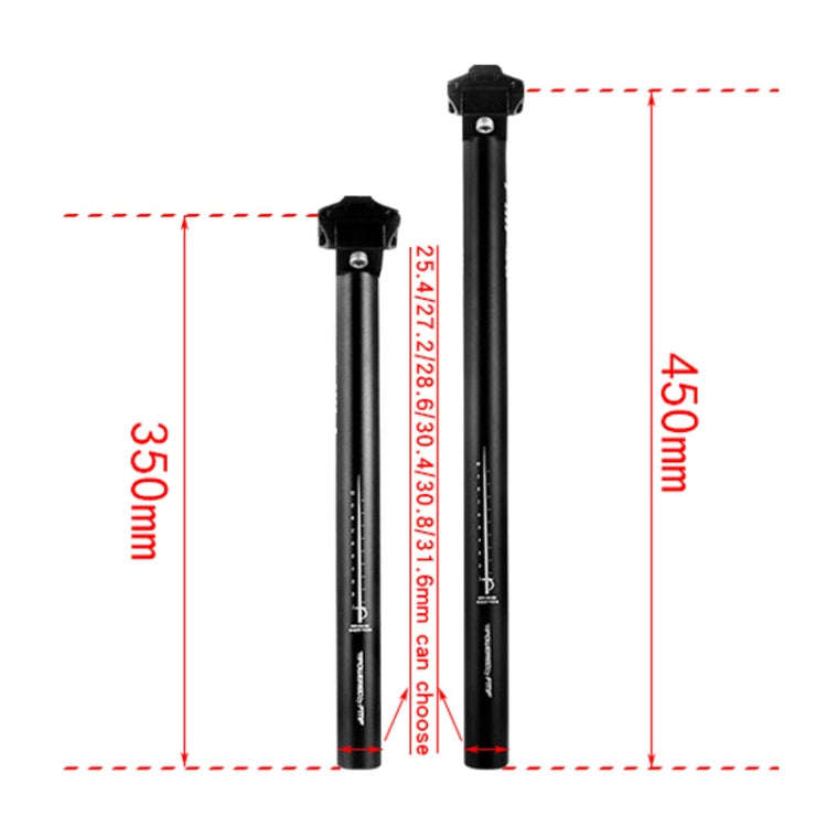 FMFXTR Mountain Bike Seat Post Bicycle Aluminum Alloy Sitting Tube, Specification: 30.4x350mm
