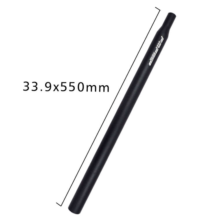 FMFXTR Aluminum Alloy Mountain Bike Extended Seat Post, Specification: 33.9x550mm (Black)