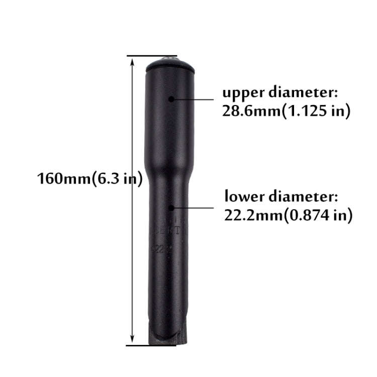 FMFXTR Road Bike Front Fork Stem Modified Height Increaser Handlebar Core Riser(22.2mm Black)