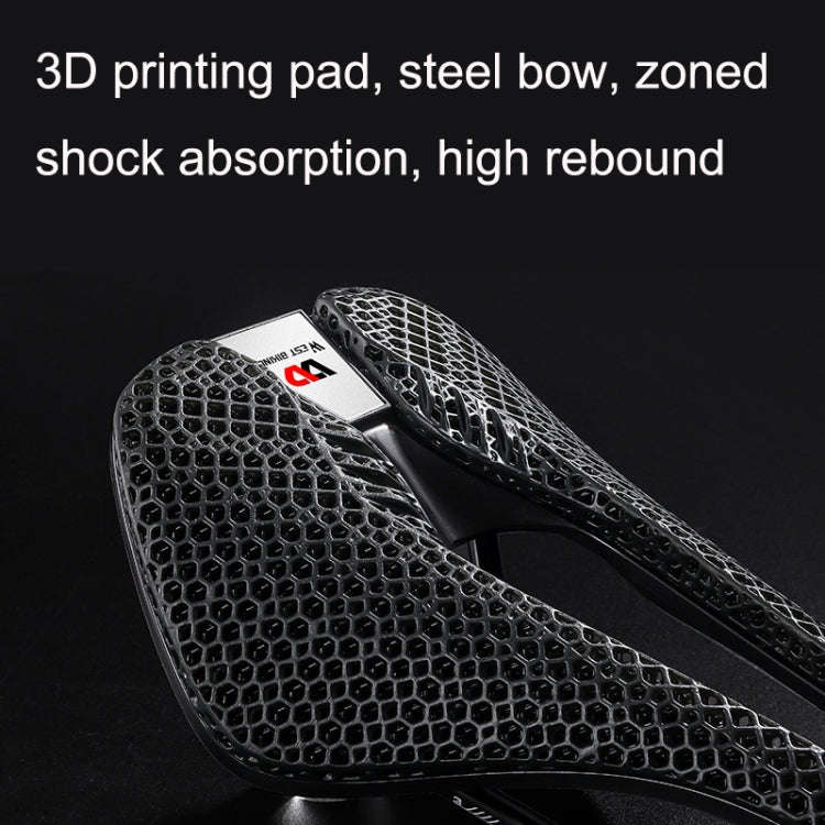 WEST BIKING YP0801130 Bicycle Comfort Honeycomb Seat Cushion(Black)