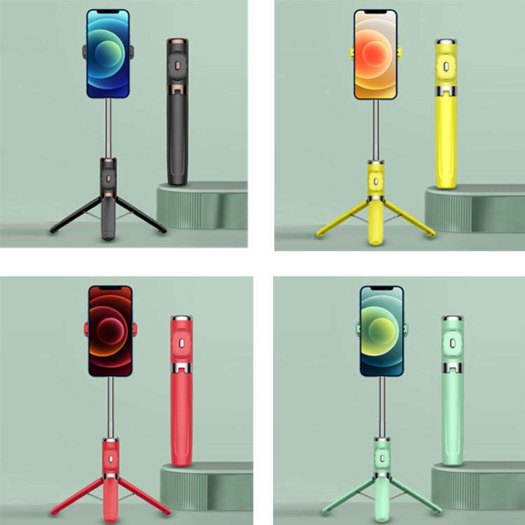 Integrated Reinforcement Keel Live Desktop Bluetooth Mobile Selfie Stick(Youth Green)