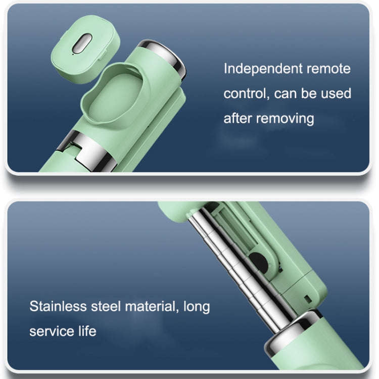 Integrated Reinforcement Keel Live Desktop Bluetooth Mobile Selfie Stick(Youth Green)