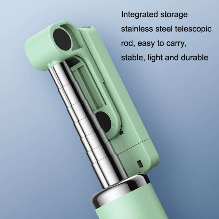 Integrated Reinforcement Keel Live Desktop Bluetooth Mobile Selfie Stick(Youth Green)