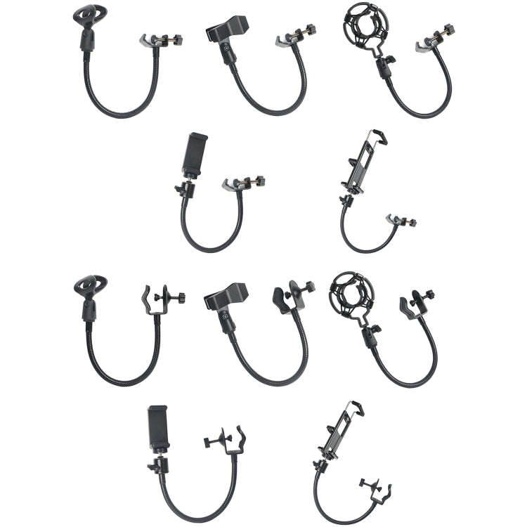 RG-10 Microphone Phone Live Hose Holder, Spec: Code Hose+U-shaped Clip