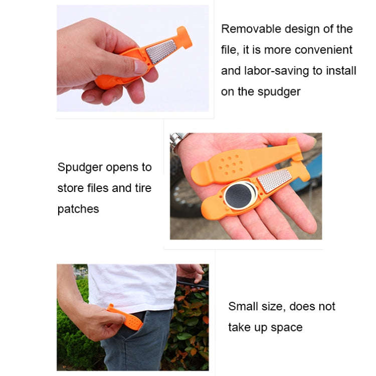Multifunctional Bicycle Tire Changing Tool, Color: Green+5 Tire Patches