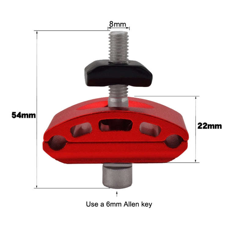 FMFXTR Bicycle Saddle Clamp Code Screw Connector(Double Rail Blue)