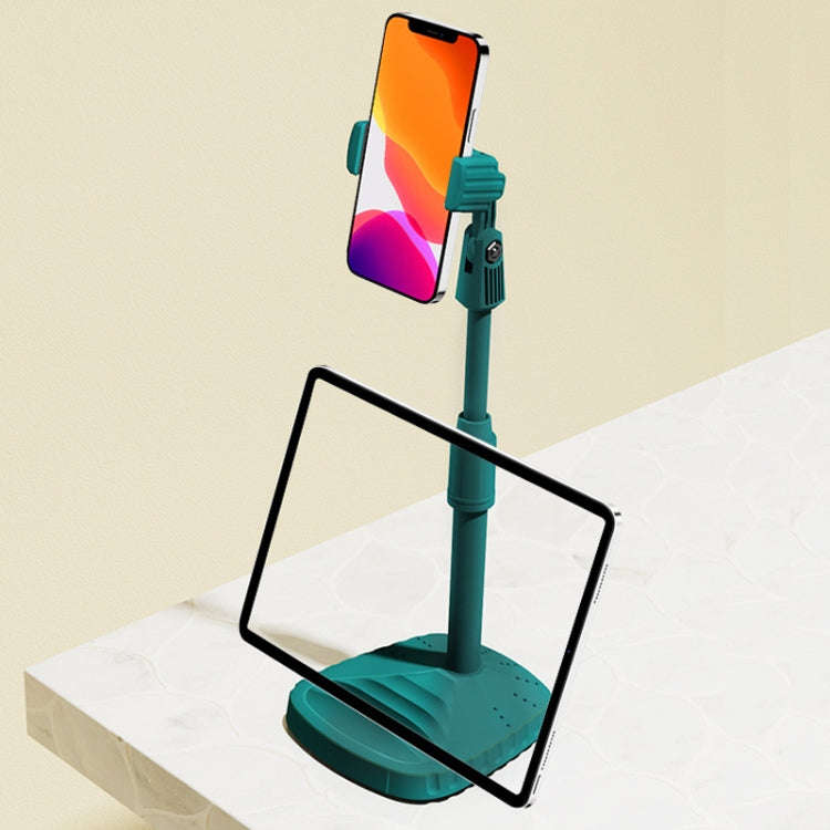 Desktop Live Mobile Phone Telescopic Folding Bracket(Dark Green)