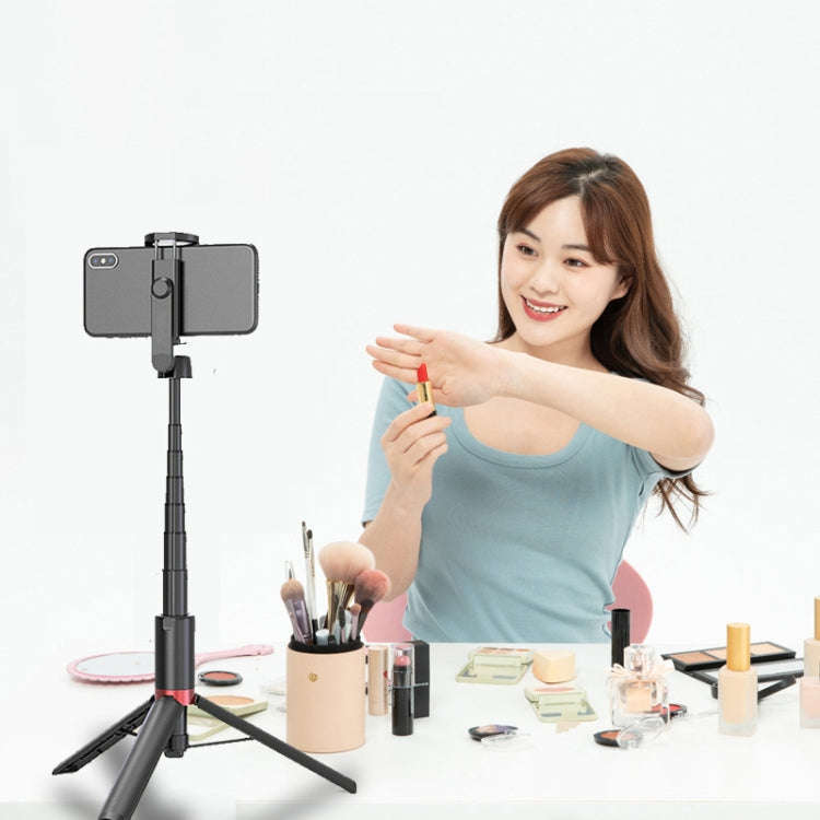 AB403 Live Broadcast Landing Integrated Telescopic Mobile Phone Triangle Bracket(White)