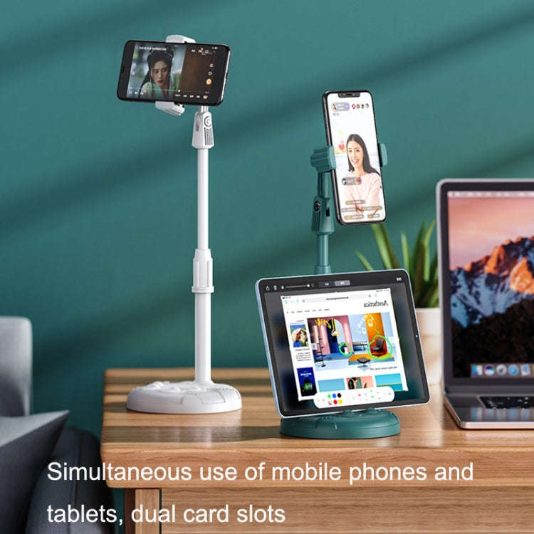 2 PCS Mobile Phone Live Bracket Computer Desktop Online Class Telescopic Overhead Frame(Mysteriou...