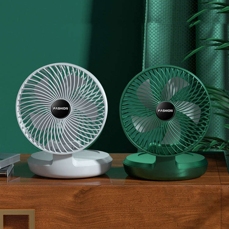 Folding Office Desktop Household Portable Small Fan, Size: 8 inch(White USB Direct Plug)