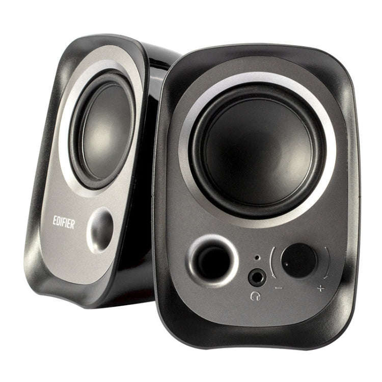 2 PCS Edifier R12U Subwoofer Mobile Phone Mini Desktop Computer USB Audio(Black)