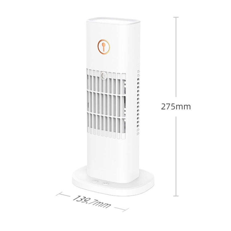 D3 Home USB Air Cooler Add Water Desktop Tower Fan Humidification Spray Fan(White)