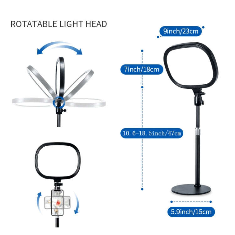 S20 LED Ring Live Fill Light Selfie Photography Full Screen Beauty Light, Style: Single Light