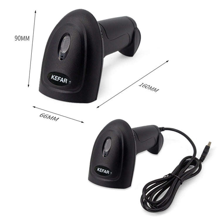 Kefar Supermarket Store Cashier Wired Red Light Scanner 1D Barcode