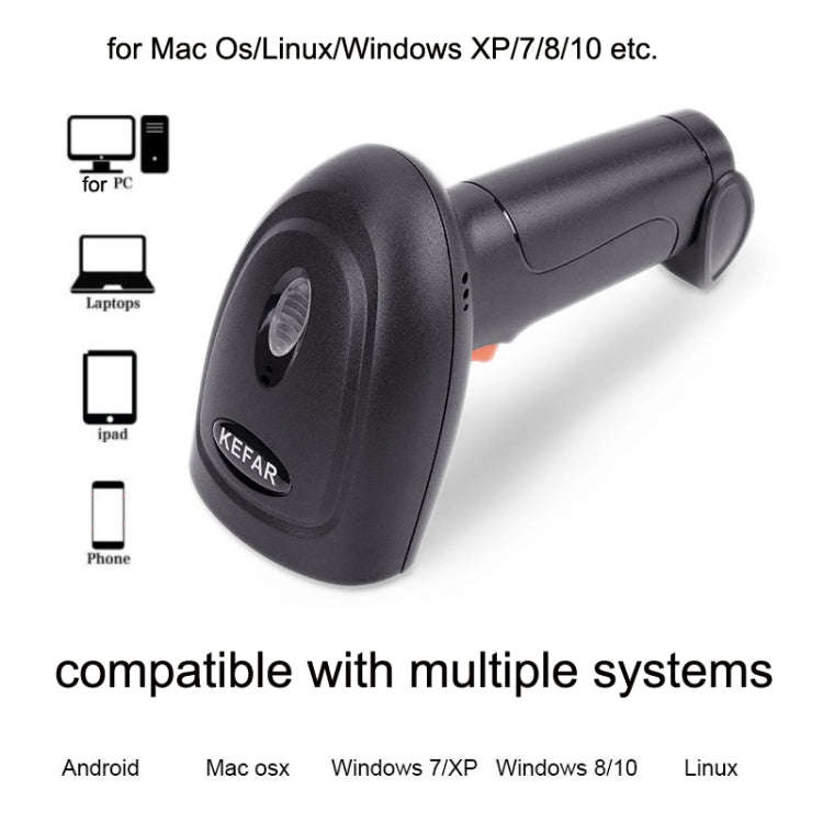Kefar Supermarket Store Cashier Wired Red Light Scanner 1D Barcode