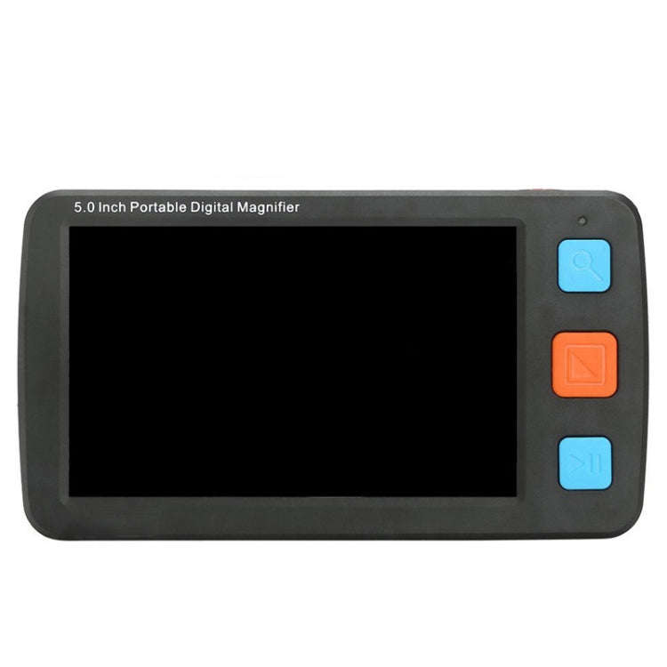 5.0 inch Portable HD Electronic Vision Aid Low Vision Magnifying Glass Reader, US Plug(Black)